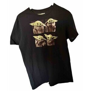 Star Wars Baby Yoda Mandalorian Size Large L Tshirt Black